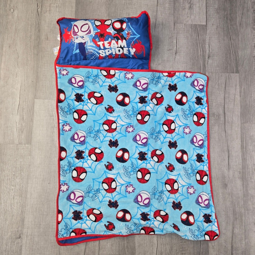 NoJo Spidey and His Amazing Friends Nap Mat Toddler Marvel Superhero Blanket